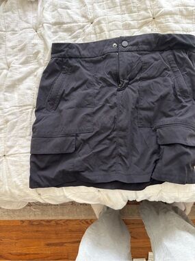 Athleta Black Cargo Mini Skirt